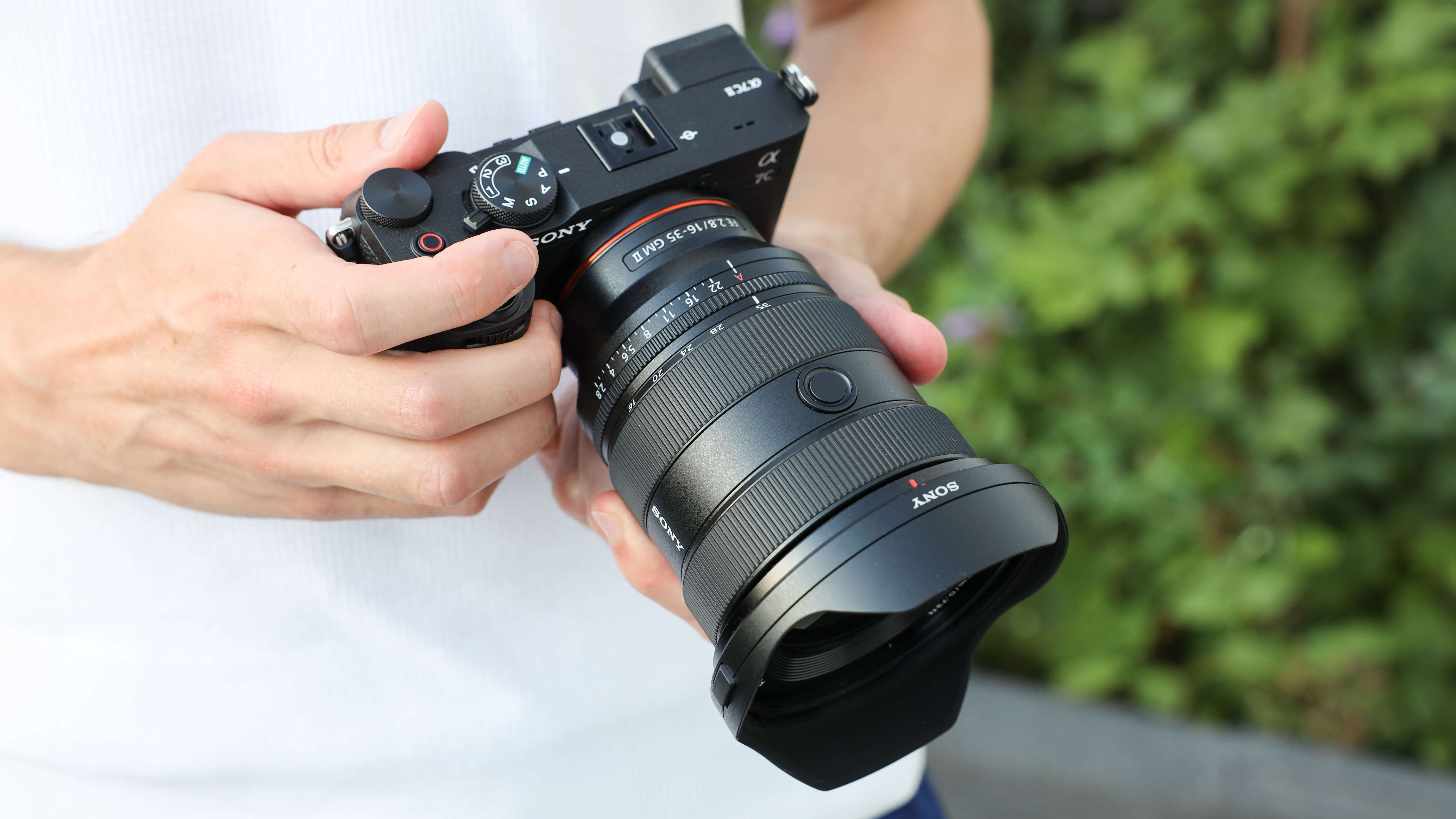 Sony A7C II camera with Sony FE 16-35mm f/2.8 GM II lens